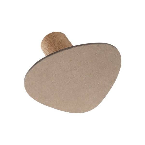 Sivobéžový nástenný oceľový háčik Dot S Nupo – LIND DNA