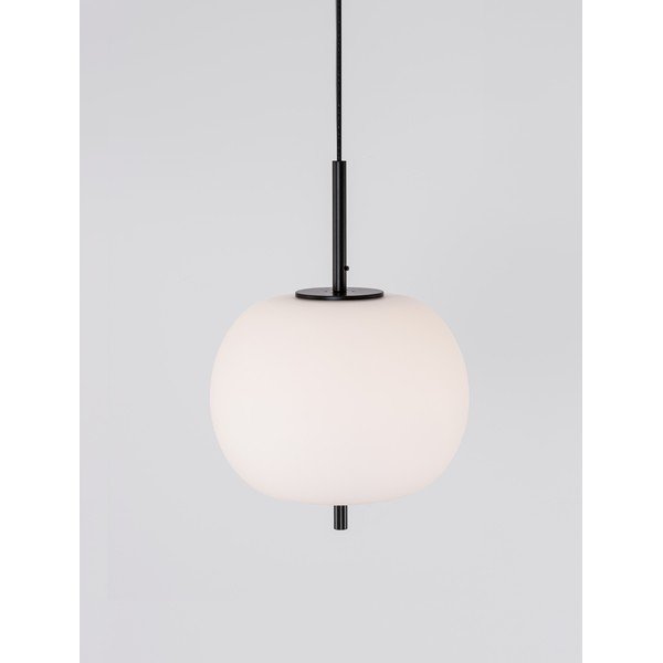 Biele/čierne sklenené závesné svietidlo ø 30 cm Lato – Nova Luce-image-4