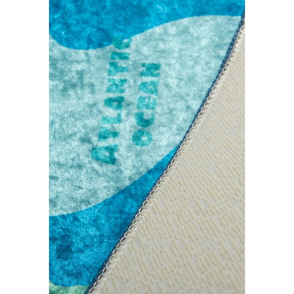 Modrý detský protišmykový koberec Chilam Map, 100 x 160 cm-image-1