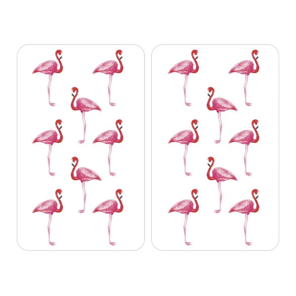 Sada 2 sklenených krytov na sporák Wenko Flamingo