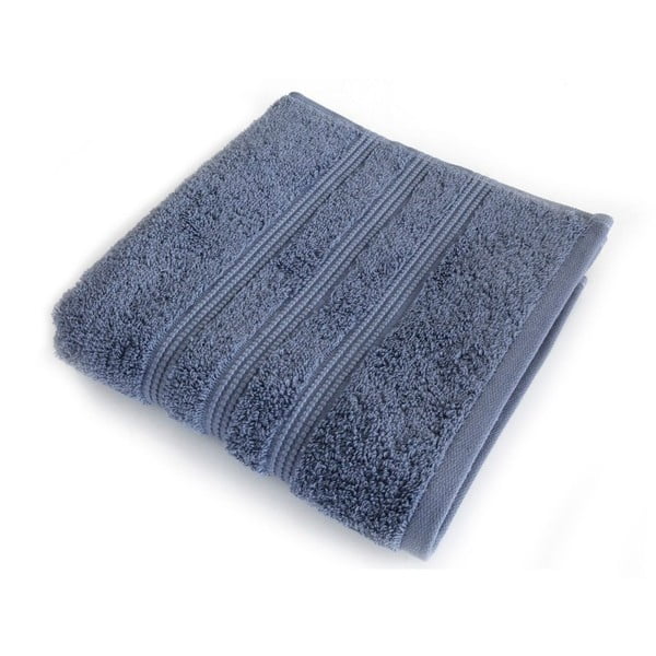 Modrá osuška z česanej bavlny Irya Home Classic, 90 × 150 cm