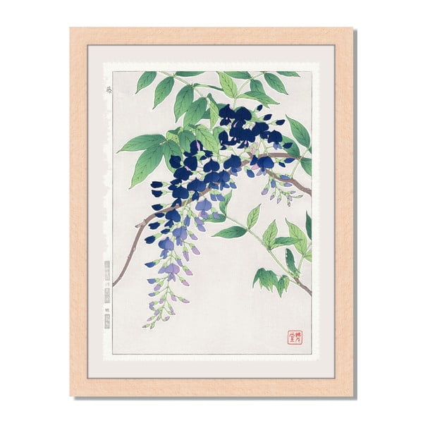 Obraz v ráme Liv Corday Asian Flower Tree, 30 x 40 cm