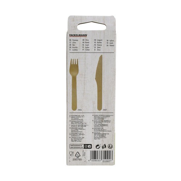 Súprava 30 drevených lyžíc Fackelmann Nature-image-2