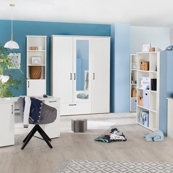 Biela detská knižnica 49x190 cm Sylt – Roba-image-2