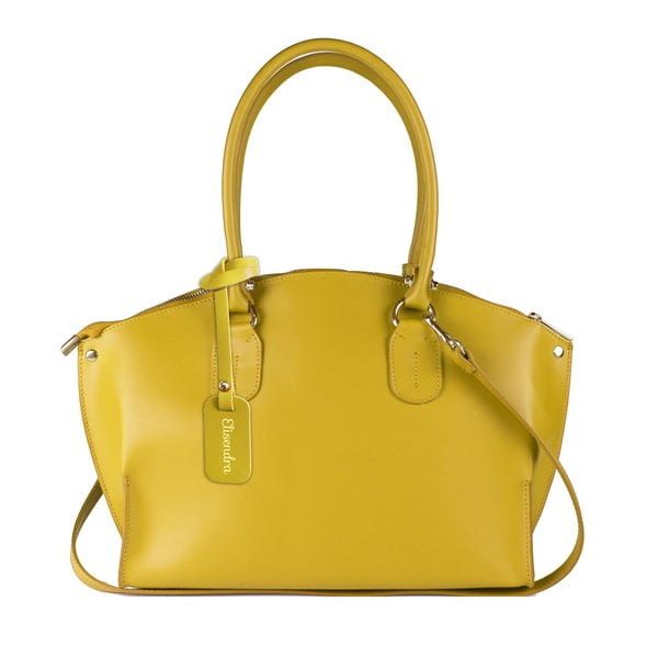 Žltá kožená kabelka Maison Bag Mary