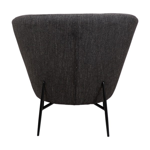 Antracitové kreslo z textílie buklé Orbit – DAN-FORM Denmark-image-2