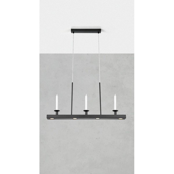 Čierne kovové LED závesné svietidlo so stmievačom Dining – Markslöjd-image-1