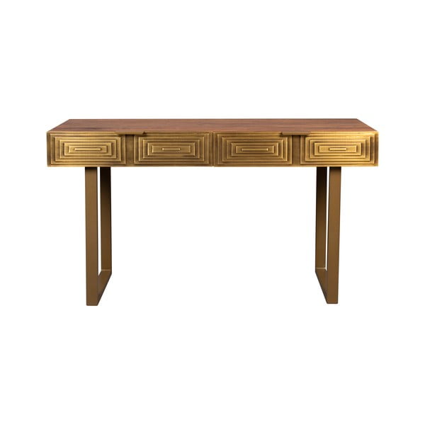 Konzolový stolík s doskou z mangového dreva Dutchbone Volan, dĺžka 140 cm