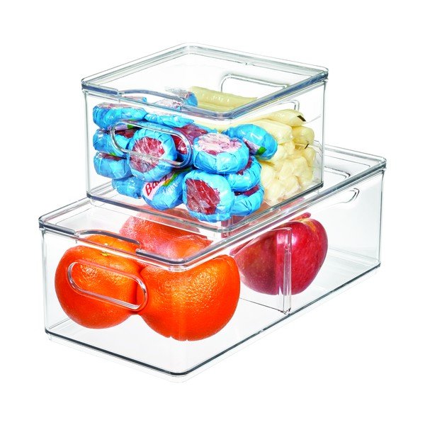 Transparentný úložný box s vekom iDesign The Home Edit, 15,2 x 15,2 cm-image-4