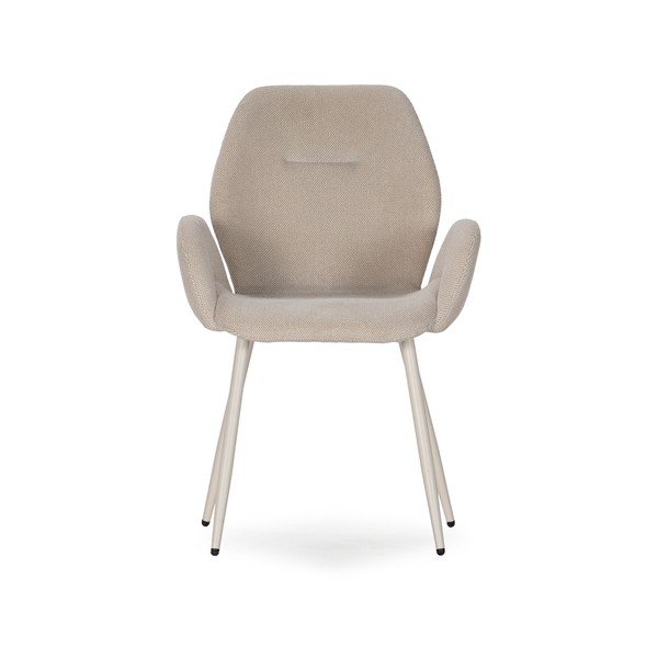 Béžové čalúnené jedálenské kreslá v súprave 2 ks Ansu – Marckeric-image-2