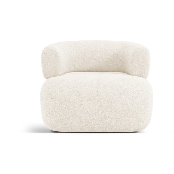 Béžové kreslo z textílie bouclé Jenny – Micadoni Home-image-2