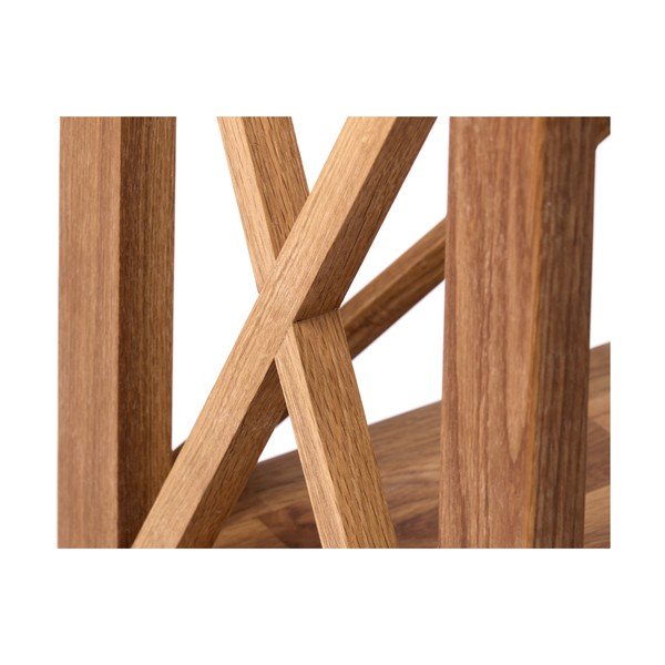 Regál z dubového dreva v prírodnej farbe 70x161 cm X-Shelf – Unique Furniture-image-4