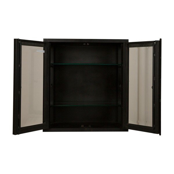 Čierna kovová nástenná skriňa Canett Nino-image-1