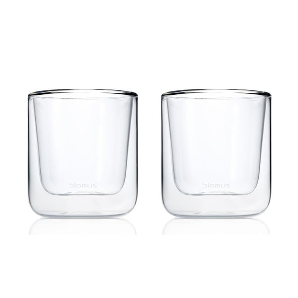 Dvojstenné poháre v súprave 2 ks 200 ml Nero – Blomus
