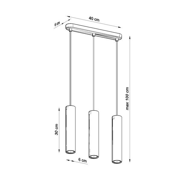 Závesné svietidlo Sollux Bakari, dĺžka 40 cm-image-4