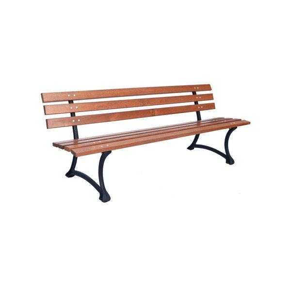 Drevená záhradná lavica v prírodnej farbe – Rojaplast-image-2