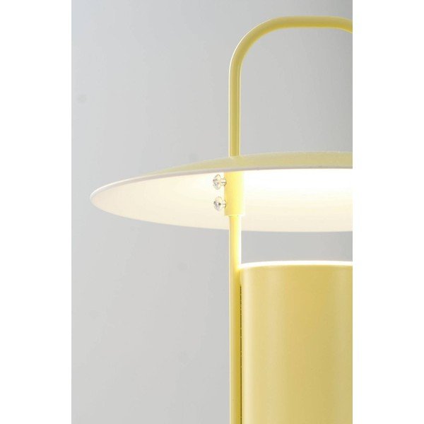 Žltá kovová LED so stmievačom stolová lampa (výška  24 cm) Venna – Jotex-image-3