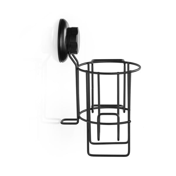 Čierny nástenný držiak pre fén Compactor Bestlock-image-3