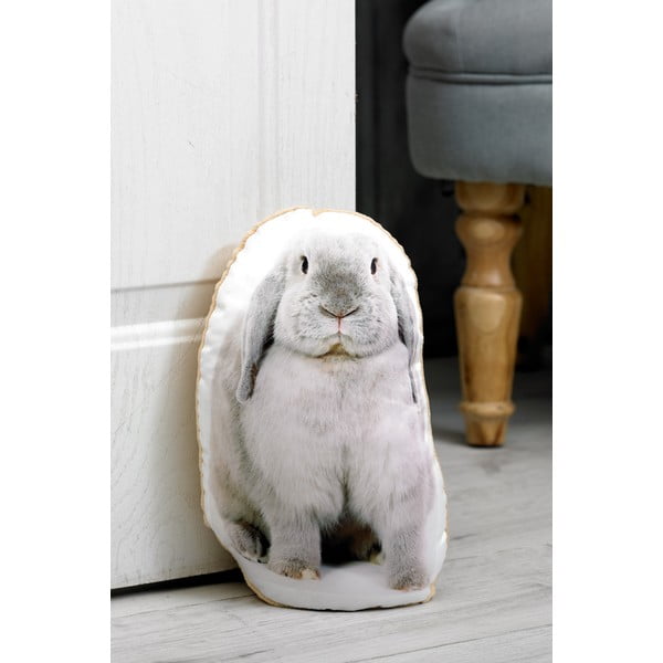 Zarážka do dverí s potlačou bieleho králika Adorable Cushions