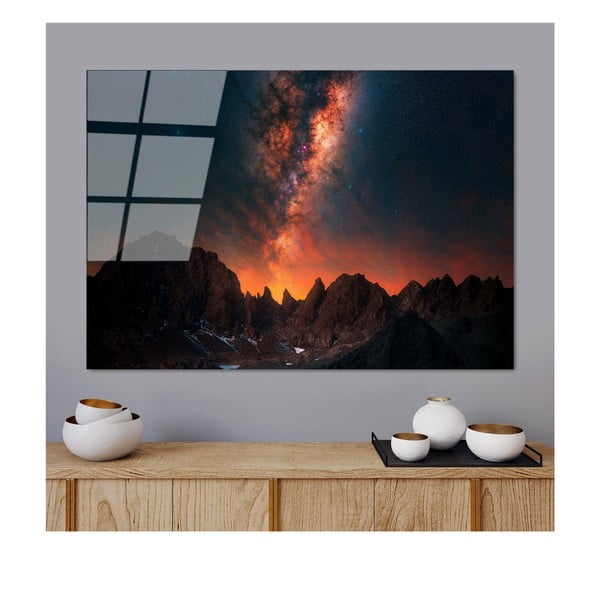 Sklenený obraz 100x70 cm Night Sky - Wallity-image-2