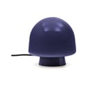 Tmavomodrá stolová lampa so skleneným tienidlom (výška 20 cm) Reig – Kave Home