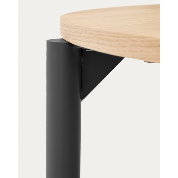 Rozkladací jedálenský stôl s doskou v dubovom dekore v prírodnej farbe 90x120 cm Montuiri – Kave Home-image-1