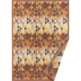 Hnedý obojstranný koberec Narma Kiva, 70 x 140 cm