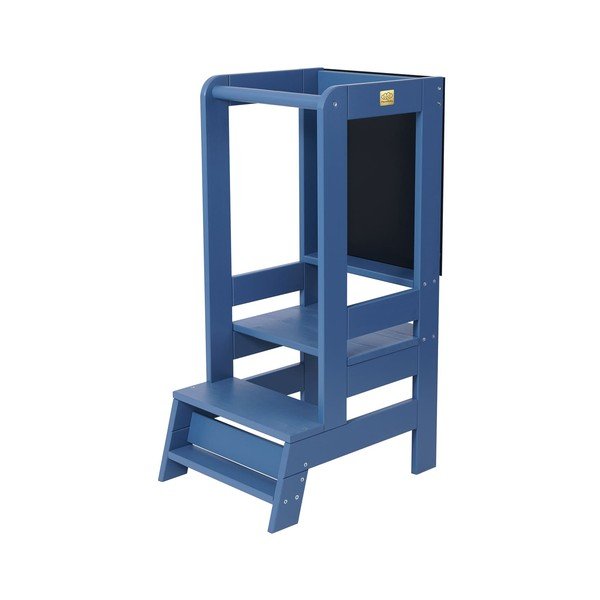 Modrá učiaca veža z borovicového dreva Montessori – Meowbaby