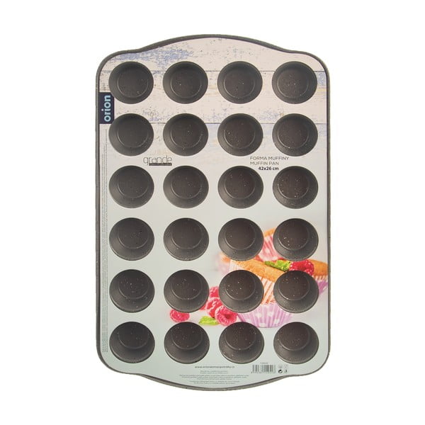 Kovová forma na pečenie muffinov 26x42 cm Grande – Orion-image-3