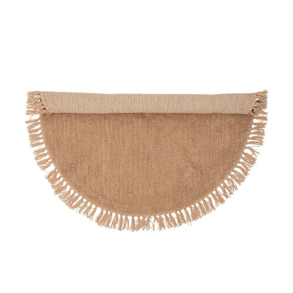 Vlnený okrúhly koberec v prírodnej farbe ø 110 cm Lenea - Bloomingville-image-2