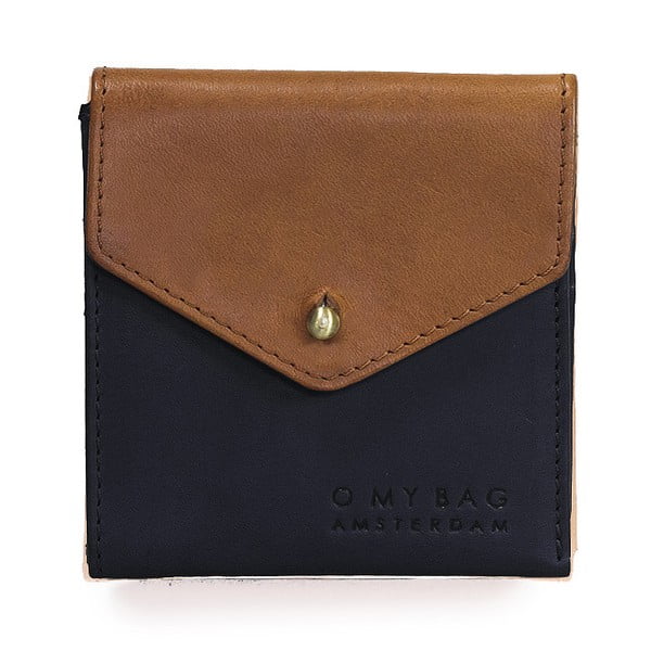 Hnedo-čierna kožená peňaženka O My Bag Georgies