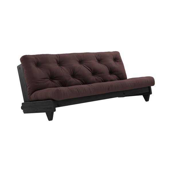 Rozkladacia pohovka s tmavohnedým poťahom Karup Design Fresh Black/Brown-image-1
