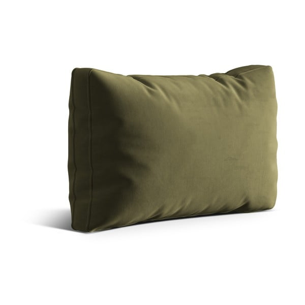 Zelený zamatový vankúš na gauč Kemi – Cosmopolitan Design-image-1