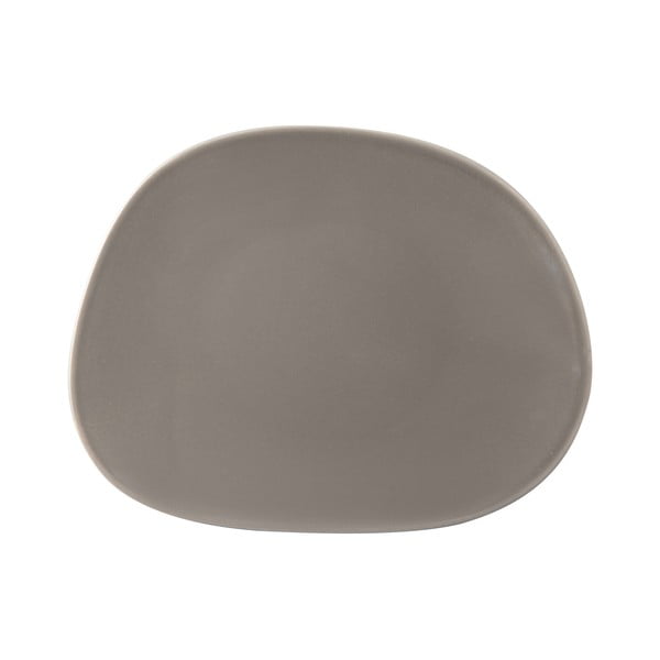 Sivý porcelánový dezertný tanier Villeroy & Boch Like Organic, 21 cm