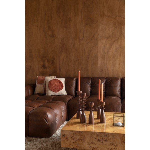 Hnedá kožená pohovka 364 cm Hackman – Dutchbone-image-4