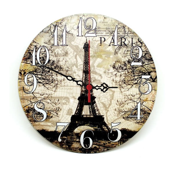 Nástenné hodiny Lovely Paris, 30 cm