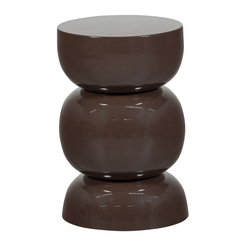 Kovový okrúhly odkladací stolík ø 30 cm Breno – WOOOD