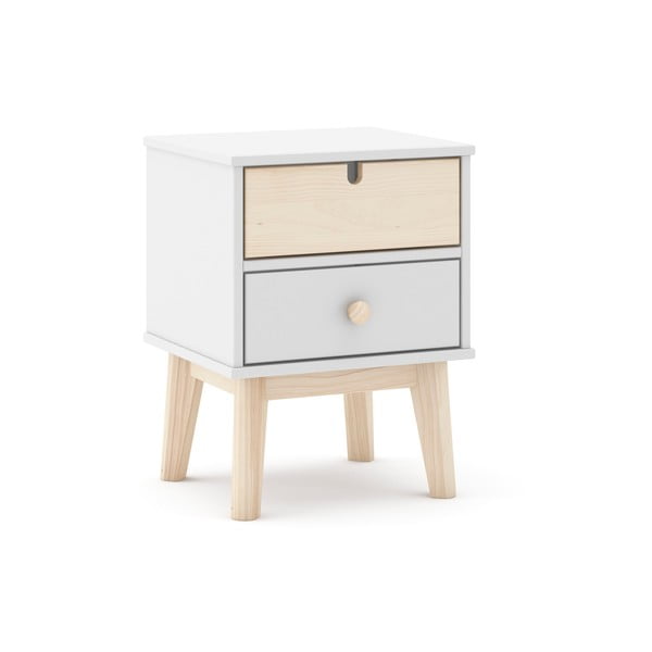 Biely detský nočný stolík Estefania - Marckeric-image-2
