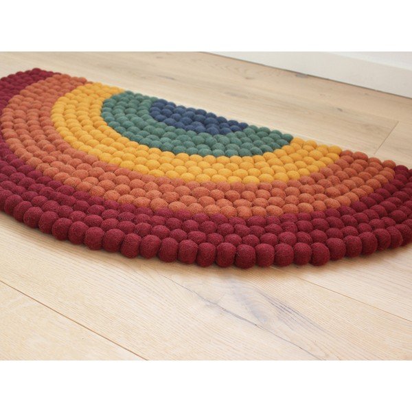 Detský guľôčkový vlnený koberec Wooldot Ball rugs Rainbow Multi-image-1