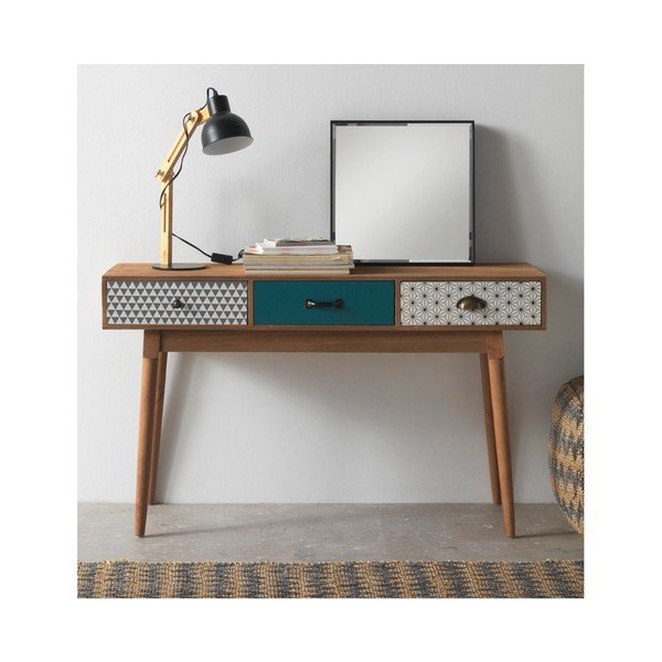 Čierna stolová lampa Geese Wooden-image-2