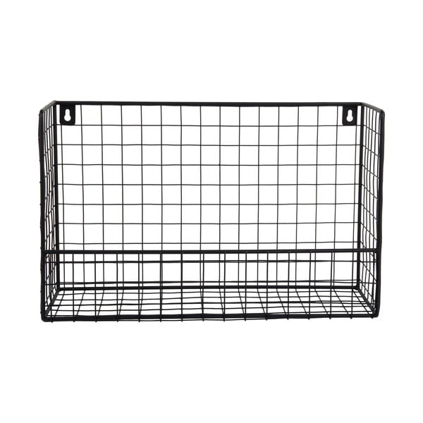 Čierna oceľová polica 40 cm Reja – PT LIVING