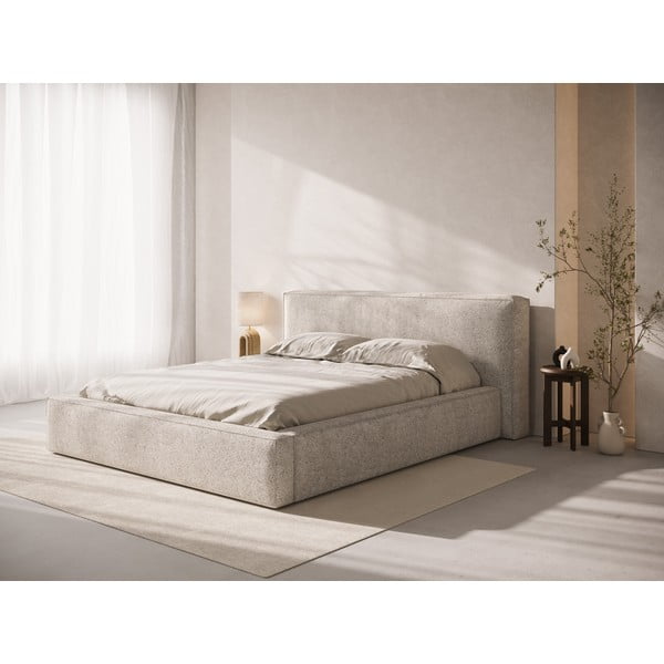 Béžové čalúnené čelo postele 229x100 cm Olivia – Micadoni -image-1