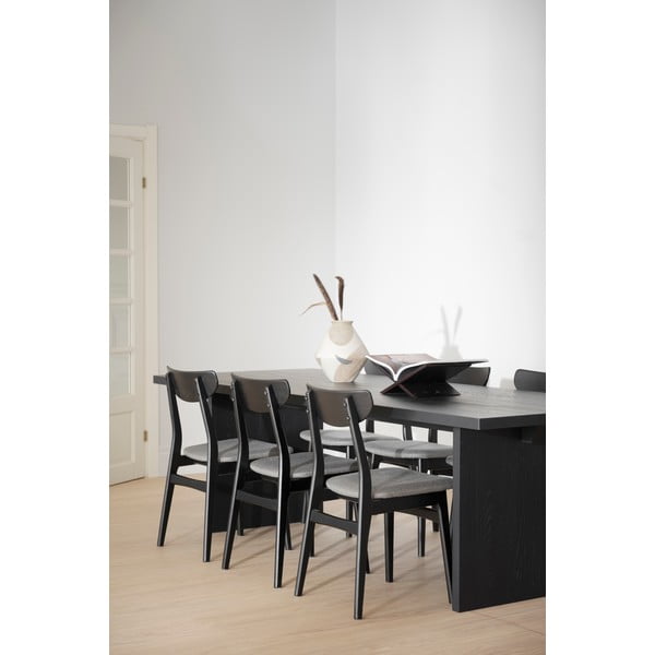 Čierne jedálenské stoličky v súprave 2 ks Rodham - Rowico-image-2