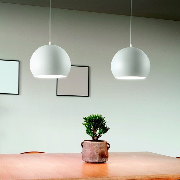 Biele závesné svietidlo Evergreen Lights Fahar-image-1