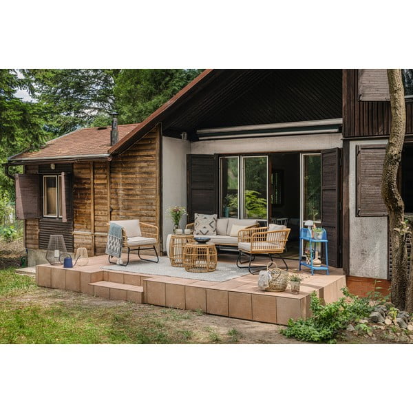 Okrúhly záhradný odkladací stolík z umelého ratanu ø 55,5 cm Vistdal - Bonami Essentials-image-3