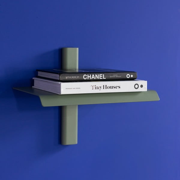 Sivozelená kovová polica 28 cm Hola – Spinder Design-image-1