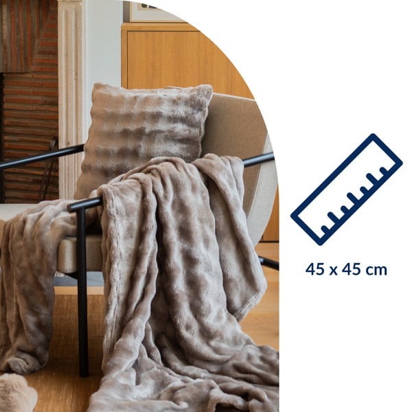 Dekoračný vankúš z mikroplyšu 45x45 cm Wave – Tiseco Home Studio-image-4