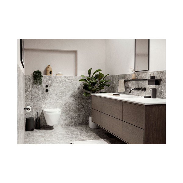 Čierny pedálový odpadkový kôš Zone Rim, 3 l-image-1