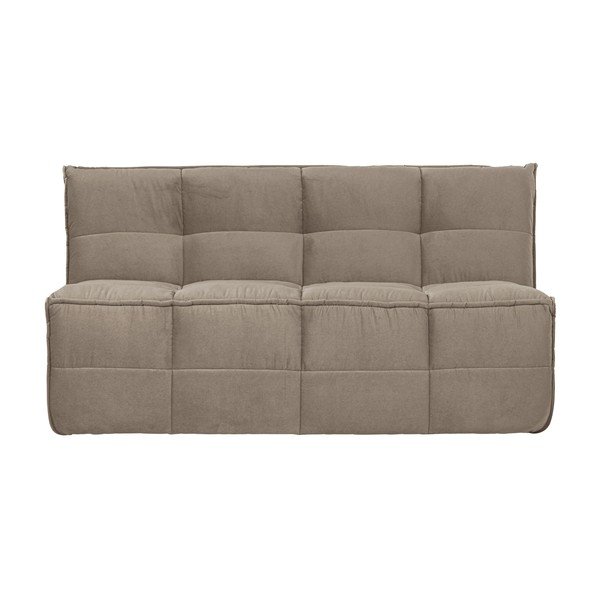 Taupe zamatová polstrovaná lavica Cluster – vtwonen