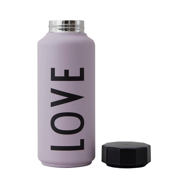 Fialová termofľaša Design Letters Love, 500 ml-image-1